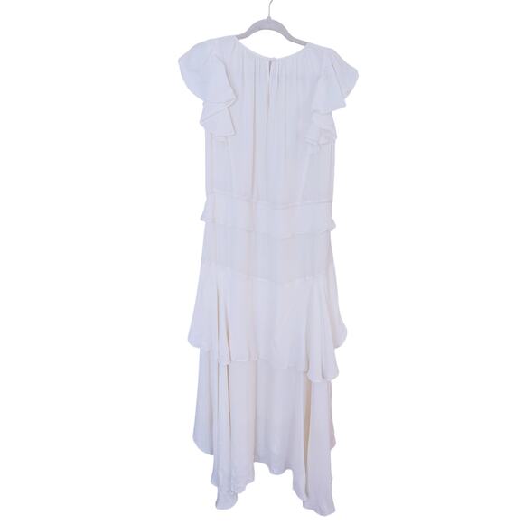 LoveShackFancy Ivory Ruffle Maxi Dress Small Soft Cottagecore Coquette Bridal - Picture 8 of 10